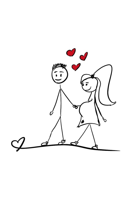 Disability Writer stick figure Lilly pregnant