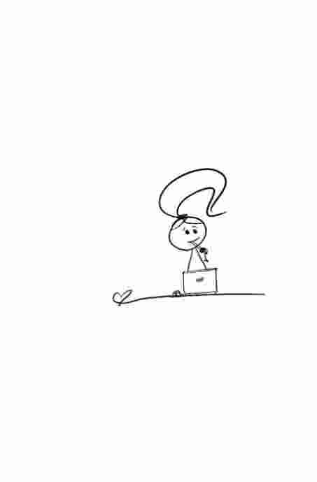 Disability Writer , stick figure Lilly is confused about the difference between alt text and image descriptions 