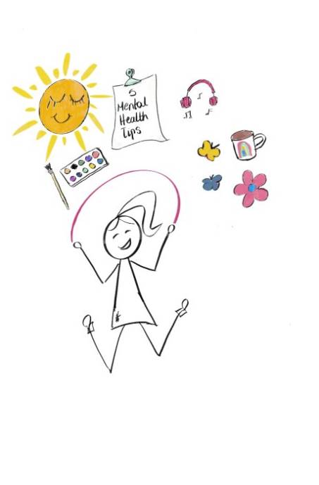 Disability Writer stick figure Lilly  stick mental health tips